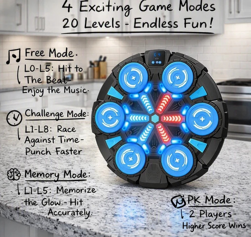Music boxing machine with - music,