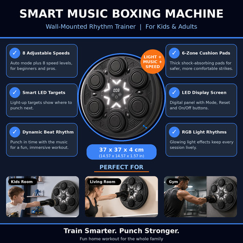 Smart music boxing machine - music,